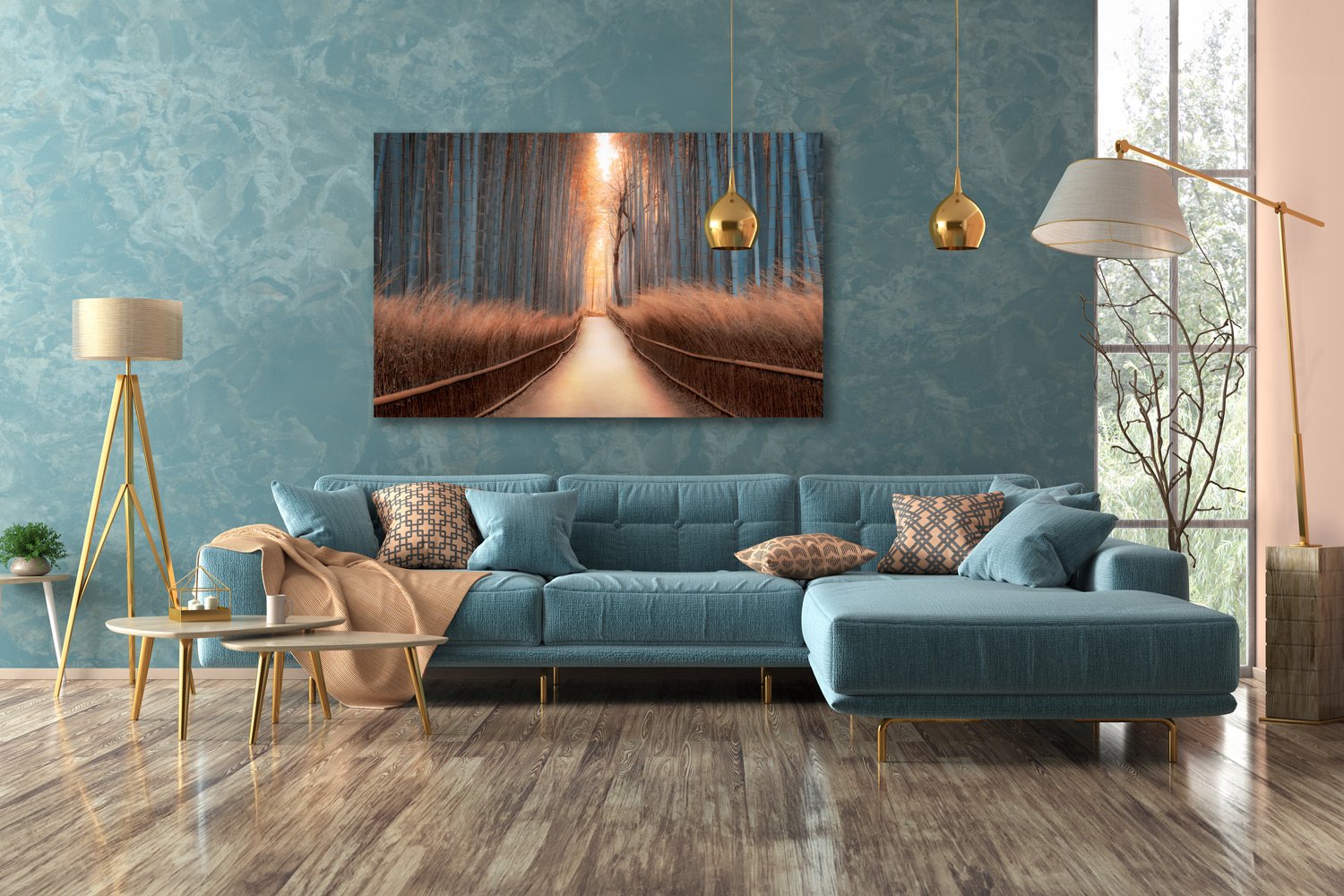 EPIC Collection - Path of Enlightenment — TomsWorldCollection fine art print styled in a living room